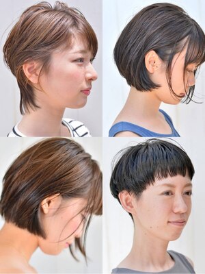 【誰かと同じではなく、自分だけのお気に入りヘアを】あなたの良さを活かしたショートヘアをお届け。