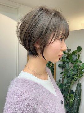 サンドシーン(sand scene) ＠thisiskaito表参道原宿/ショートヘア/ショートボブ/グレージュ