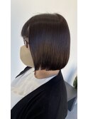 【うる艶ボブ】ラベンダーブラウン