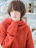 モッズヘア 越谷(mod's hair)&nbsp;インナーカラーくせ毛風小顔ミニボブショートc5越谷20代30代40代