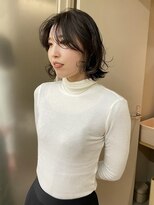 パークレーン アイス イヴェン(park lane ICI yeven)&nbsp;ボブ×ナチュラルカラー×パーマ風スタイリング