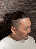 スウェル 七隈四ツ角店(SWELL) 城南区 マンバン マガジンパーマ ポニテ仕上げ