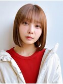 20代30代40代大人ナチュラルショートボブ前髪あり丸みショート