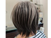 バンブーヘアクラブ 常盤平店の雰囲気（アンブレラカラーです、ハイライトなども多いです）