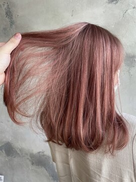 ニュイ(NUIT) ダブルカラーピンクベージュベージュカラーケアブリーチレイヤー