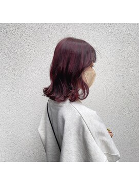 ニュイ 高槻 阪急茨木店(nui) 黒髪ボブルフネビージュ小顔ワンレンスペインカール