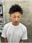 波巻きツイストスパイラルパーマ/フェザーパーマ/眉毛/メンズ