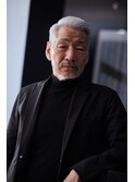 大人外国人風メンズイケオジサイドパートフェード：尾上　雄輝