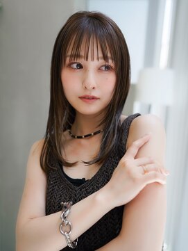 ギークス(GEEKS) 【GEEKS渋谷】地毛風/黒髪ロング/春カラー/レイヤー/グレージュ