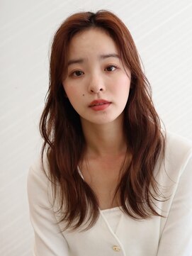 アース 新越谷店(HAIR&MAKE EARTH) 暖色カラー/センターパートゆるカール