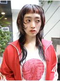 ハイライトデザインカラーウルフカットロング