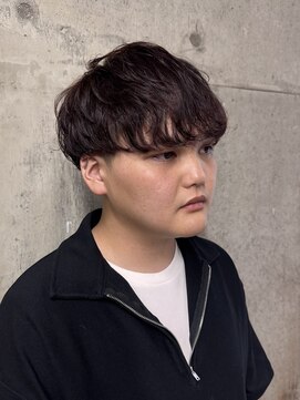 アジリ(agili) メンズパーマ/マッシュ/ニュアンスパーマ/チョコレートブラウン