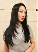 大人美人レイヤースタイルハッシュカットロングレイヤースタイル