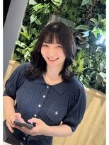 ノアエクレ 銀座(noah ecle)&nbsp;レイヤー／縮毛矯正/暗めカラー/グレージュ/noah ecle西岡