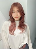 【chiaki】pink beigeハイトーンケアブリーチピンクベージュ