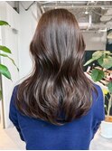 韓国ヘアロング顔周りレイヤー小顔_ba570932