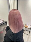 ピンクベージュホワイトピンクブリーチカラー川越本川越/学割