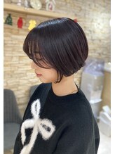 アロマ ヘアー ルーム 新宿店(AROMA hair room) 大人美人 丸みショートボブ