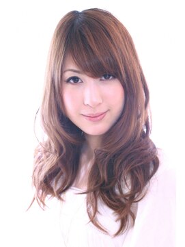 アイナヘア(aina HAIR) ピンクチョコ　ホンワカウェーブロング