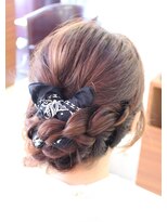 ヘアアトリエ クレド(hair atelier CREDO)&nbsp;ターバンあみこみスタイル