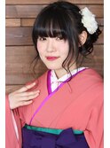 卒業式ヘア/成人式/ヘアセット/ヘアアレンジ/サイドアップ/小顔