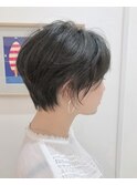 ネイビーカラー/圧倒的におしゃれで丸みショート