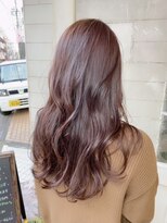 アミュレ(Amule)&nbsp;ロングのキレイなヘアカラーココアブラウン梅ヶ丘美容室