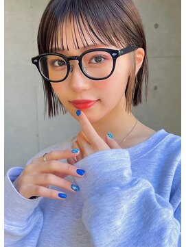 ガーデン オオタカノモリ(garden otakanomori) 暗髪×ロブ×シースルーバング×フレンチガーリー