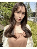 ローウェ 大阪堺東(Louwe)&nbsp;髪質改善/ミディアムボブ/白髪染め/韓国/レイヤー/堺東/ブリーチ