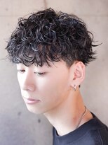 アルファ 新宿(alpha)&nbsp;サーフカール/ 刈り上げセンターパート/ブルーブラック[新宿駅]