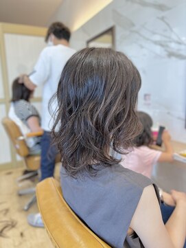 ラポールヘアー(rapport hair) ふんわりミディアムパーマ＊