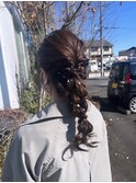 お呼ばれヘアアレンジー編みおろしー