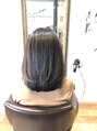 ループヘアー 桜台店(LOOP HAIR)&nbsp;鎖骨くらいの安定の長さ。カラーは落ち着いたブラウン系。