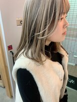 キューズ クラブ(cuz KLUB)&nbsp;【cuzKLUB】ミディアムレイヤー×コントラストカラー＊池袋