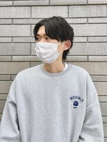 アンジュ 佐賀みやき店(Ange) センターパートマッシュウルフ