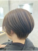 明るめベージュショートボブ[藤沢/髪質改善]