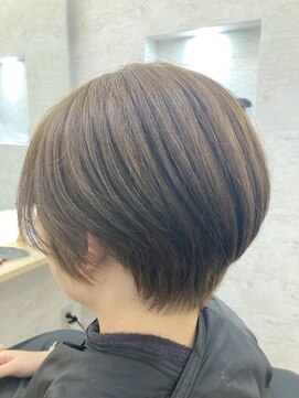 エクラートリアン 藤沢店(ECLART Lien) 明るめベージュショートボブ[藤沢/髪質改善]