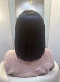 顔型別ヘアスタイル特集/ピンクブラウン/切りっぱなしボブ