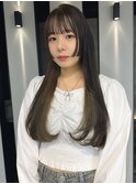 hao渋谷】ラフロング×オリーブブラウン