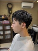 ツーブロショート