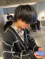 リール(rire)&nbsp;rireニュアンスパーマカルマパーマベリーショートダークアッシュ