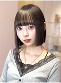 【梶川】アイドルボブ×暗髪[ワンレン/小顔]