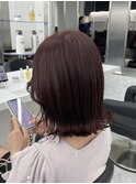 ピンクラベンダー×ボブカット