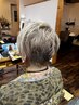 【大人女性】カット+白髪ぼかし+ヘッドスパ+トリートメント　￥15400