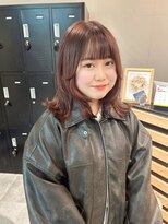 アイリー 名古屋(A/LEE)&nbsp;レッドブラウン/くびレイヤー/顔まわりレイヤー/韓国ヘア