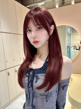 グロー オオミヤ アネックス 大宮(GLROW OMIYA ANNEX) フェミニンロング×レイヤーカット顔周りブリーチなし[大宮]