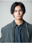 黒髪ツイスパセンターパート/メンズ