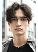 メンズカット波巻きパーマツイスパシャドウフェザー