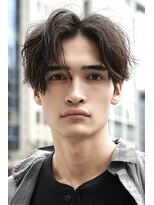 ゼンコー アオヤマ(ZENKO Aoyama)&nbsp;メンズカット波巻きパーマツイスパシャドウフェザー