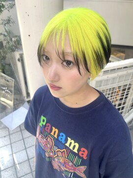 アロウズ(Arrows) 派手髪 イエロー×ローライト!